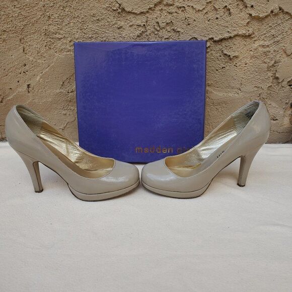 Madden Girl taupe patent heels - Picture 3 of 10